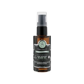 Aceite para barba Ivory Bergamot 30 ml, botella vista frontal sobre fondo blanco, Suavecito